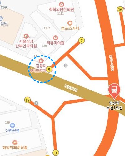 찾아오시는 곳 지도 이미지